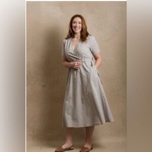 Neuflora Fort Meyers Dress Blue Plaid Size S